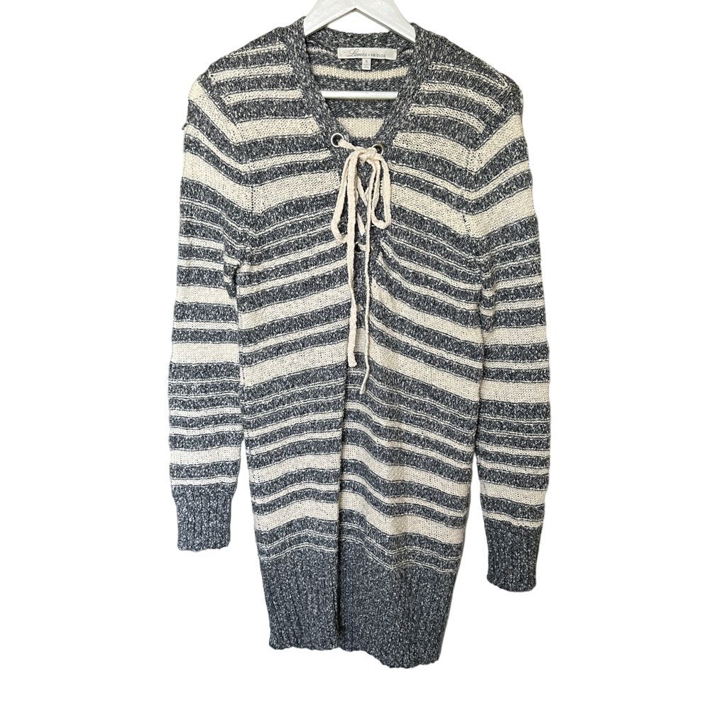 Lovers + Friends Striped Sweater Tunic Womens‎ S Boho Cozy Oversized Dress
